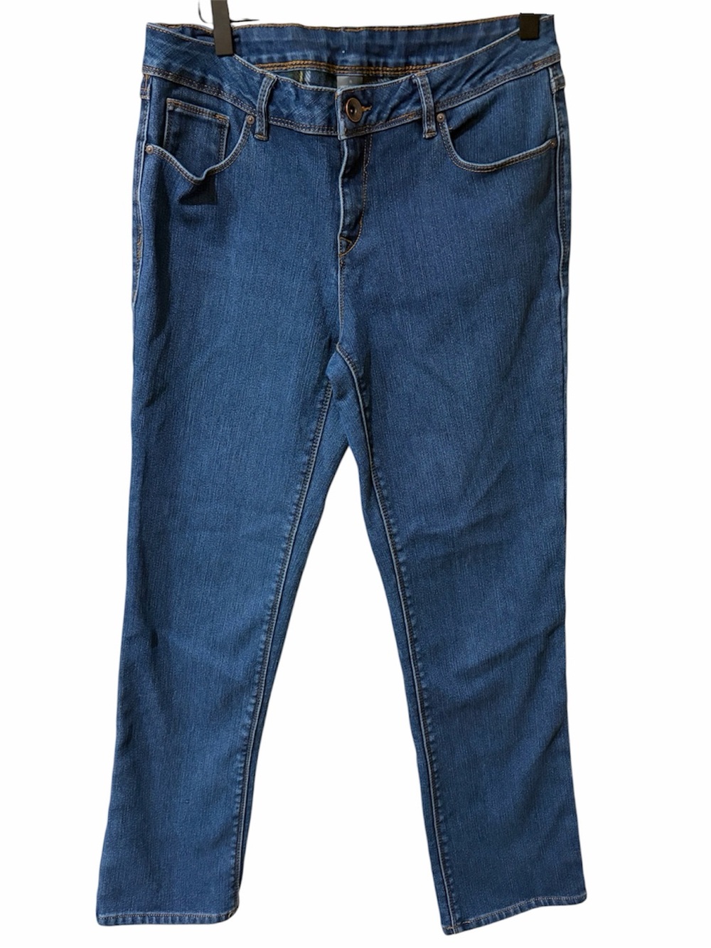 Natural Reflections Dark Wash Straight-Leg Jeans – Size 8